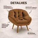 Ver imagem 3 de Kit Namoradeira e Poltrona Chicago Pés Palito Veludo Terracota - Pallazio