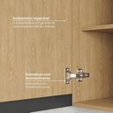 Ver imagem 6 de Armário Aéreo Planejado 1 Porta 30cm Nara CabeCasa MadeiraOriginals Marrom/Avena