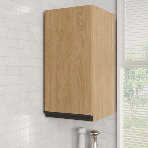 Armário Aéreo 1 Porta 30cm Nara CabeCasa MadeiraOriginals Marrom/Avena