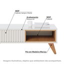 Ver imagem 2 de Mesa de Centro Jeri com 2 Nichos - Off White/Freijó
