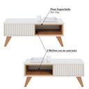 Ver imagem 3 de Mesa de Centro Jeri com 2 Nichos - Off White/Freijó