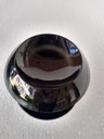Ver imagem 3 de Puxador duplo redondo de resina para porta de vidro preto grande