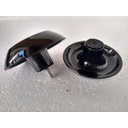 Ver imagem 5 de Puxador duplo redondo de resina para porta de vidro preto grande