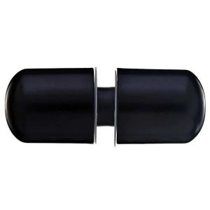 Puxador para box de banheiro ou janela de vidro temperado abs preto