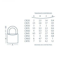 Cadeado Papaiz 20mm - 3