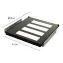 Ver imagem 3 de Suporte para 4 Garrafas Elite Adegas 47x5cm Preto Fosco Aço Carbono Schmitt Cozinha