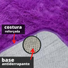 Tapete de Sala Peludo Macio 200x240 Roxo Liso - Shaggy Luxo - 1