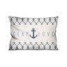 Capa de Almofada Decorativa Âncora Marine Azul 100% Algodão para Sofá - 30x50cm - 1