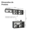 Ver imagem 4 de Armário de Cozinha Compacta Suspenso 200cm Cinza Nice Madesa 02xa