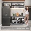 Ver imagem 6 de Armário de Cozinha Compacta Suspenso 200cm Cinza Nice Madesa 02xa