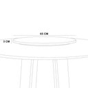 Ver imagem 4 de Prato Giratório para Mesa de Jantar 65cm Mdf com Vidro Lissa N01 Off White - Lyam Decor