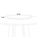 Ver imagem 4 de Prato Giratório para Mesa de Jantar 65cm MDF com Vidro Lissa N01 Off White - Lyam Decor