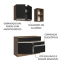 Ver imagem 5 de Armário de Cozinha Compacta 120cm Rustic/Preto Glamy Madesa 08