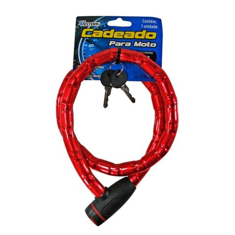 Cadeado para moto 1m x 18mm