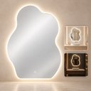 Ver imagem 1 de Espelho Decorativo Orgânico com Iluminação 70x90cm
