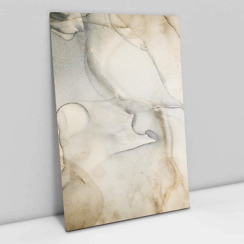 Quadro Decorativo em Canvas Abstrato Mármore Sofisticado TaColado Borda Infinita 60 x 40cm