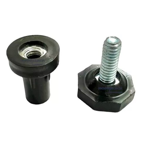 Kit com 50 Pé Nivelador 1/4x3/4 com Base de 22mm + Bucha Metálica