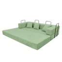 Ver imagem 4 de Sofa Cama 2 Lugares Virginia 185cm Boucle Sofa na Caixa Verde Menta