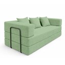 Ver imagem 1 de Sofa Cama 2 Lugares Virginia 185cm Boucle Sofa na Caixa Verde Menta