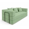 Sofa Cama 2 Lugares Virginia 185cm Boucle Sofa na Caixa Verde Menta - 1