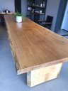 Ver imagem 4 de Mesa de Tronco Pequiá Orgânica com Pés de Tronco Cor Natural 90cm de Largura:comprimento 200cm X Alt