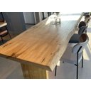 Ver imagem 2 de Mesa de Tronco Pequiá Orgânica com Pés de Tronco Cor Natural 90cm de Largura:comprimento 200cm X Alt