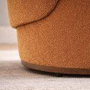 Ver imagem 3 de Kit 2 Poltronas Decorativa Premium Orgânica para Recepção e Clinicas em Bouclê Italiano Terracota