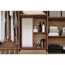 Ver imagem 3 de Guarda Roupa 6 Portas e 3 Gavetas C/ Espelho Interno Clara Cinamomo - Panan