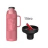 Garrafa Térmica Chimarrita Termolar Chimarrão Café- 1 Litro Cor Rosa - 1