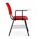 Ver imagem 3 de Cadeira Universitária Plástica Prancheta MDF - Cor Vermelho - Mrplast - 34011