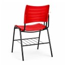 Ver imagem 4 de Cadeira Universitária Plástica Prancheta MDF - Cor Vermelho - Mrplast - 34011