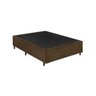 Base Cama Box Casal Suede 138x188 Marrom - 2