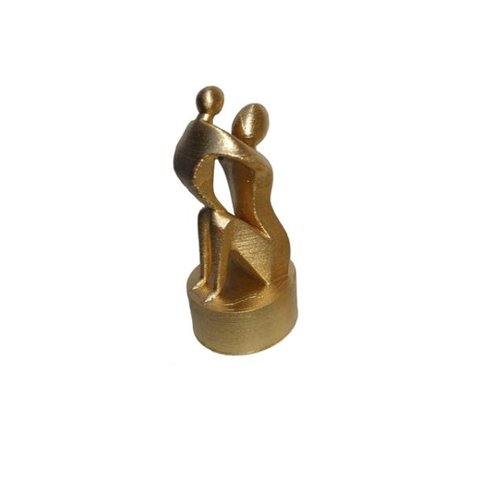 Estátua Troféu Amor de Mãe - mãe levanta filho
