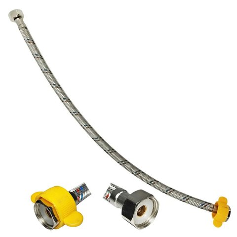 Engate Rabicho Flexivel 60cm Mangueira Conexao Femea Resistente Trançada Pia Cozinha Banheiro Tornei