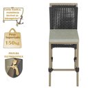 Ver imagem 4 de Mesa Bistrô com 4 Banquetas Roma Fendi Corda Náutica Estofado 3 Trama Original