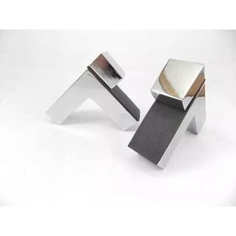 Suporte tucano quadratto para prateleira cromado - 2 unidades