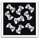 Ver imagem 4 de Conjunto Quadros Decorativos 3 peças 50x50 Gamer - Moldura Branca