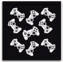 Ver imagem 2 de Conjunto Quadros Decorativos 3 peças 50x50 Gamer - Moldura Preta