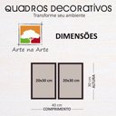 Ver imagem 5 de Conjunto Quadros Decorativos 2 pçs mdf 20x30 Trevo 4 folhas - Moldura Preta