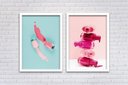 Ver imagem 2 de Conjunto Quadros Decorativos 2 peças 20x30 Esmalteria - Moldura Branca