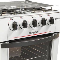 Fogão de Piso 4 Bocas Braslar Sirius - 3