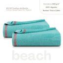 Ver imagem 2 de Jogo de 02 Toalhas de Banho Beach Azul