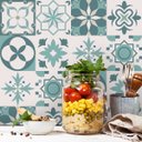 Ver imagem 1 de Adesivo de Azulejo Moderno Verde Pastel 60x120cm