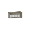 Ver imagem 4 de Armário Aéreo 1 Porta Basculante 80cm Connect Cinza/Duna/Cristal
