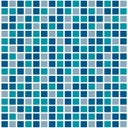 Ver imagem 2 de Adesivo de Azulejo Pastilhas Tons de Azul 60x120cm
