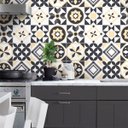 Ver imagem 1 de Adesivo de Azulejo Geométrico Bege e Cinza 60X120cm