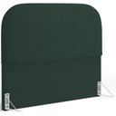 Ver imagem 1 de Cabeceira Cama Box Queen 160cm Orgânica Lanna W01 Suede Verde Musgo