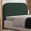 Ver imagem 3 de Cabeceira Cama Box Queen 160cm Orgânica Lanna W01 Suede Verde Musgo