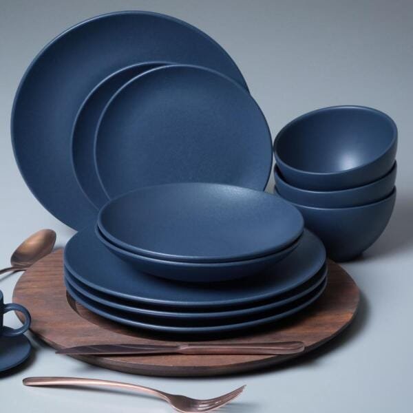 Conjunto com 6 Pratos de Sobremesa Coup Stoneware Boreal Ø 19,4Cm - 2