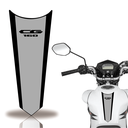 Ver imagem 1 de Adesivo Faixa Gravata Tanque Moto Cg 160 125 Titan Fan Teu Adesivo 160 Cinza Preto